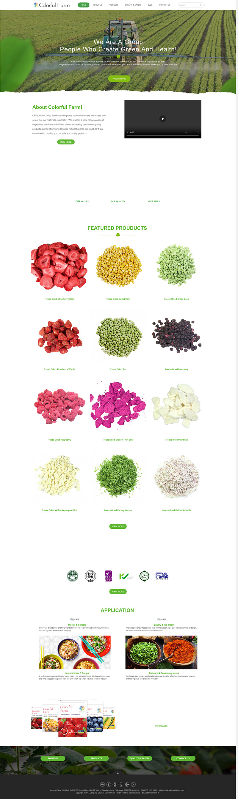 Company Qingdao Colorful-Farm Food Co.,Ltd
