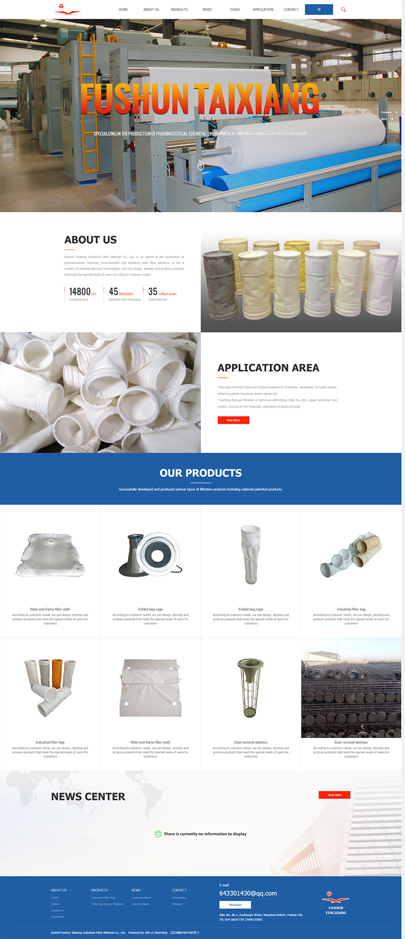 Fushun Taixiang Industrial Filter Material Co., Lt